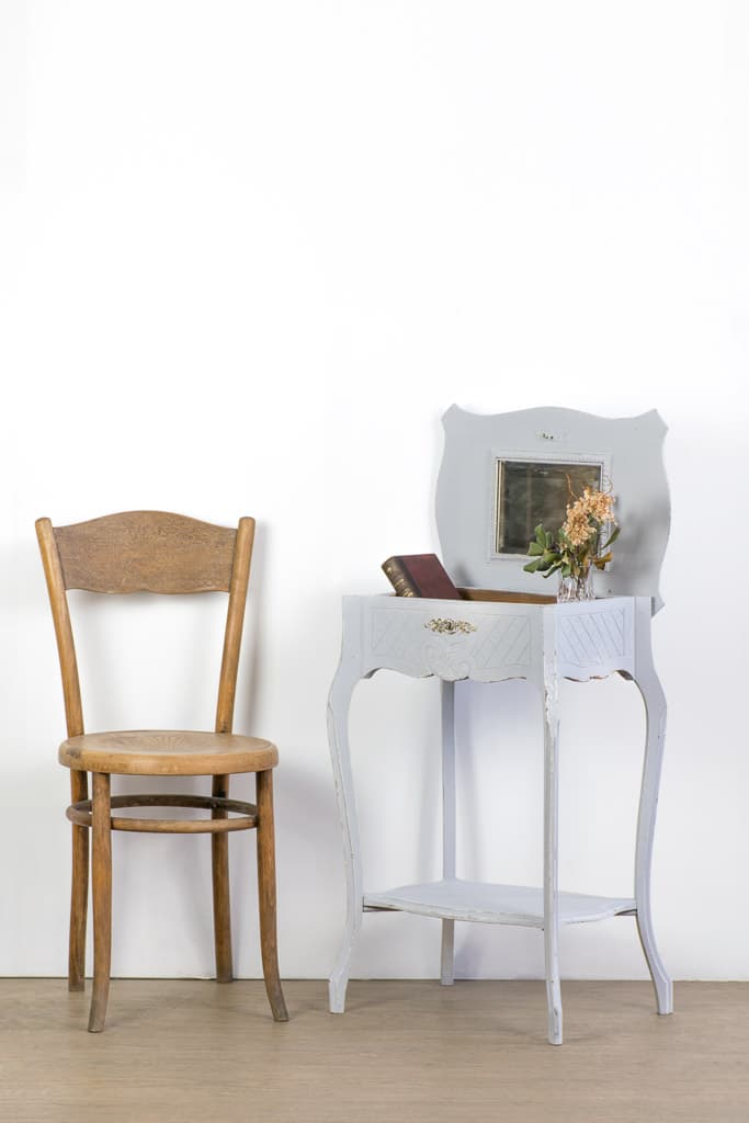 French Louis XV Style Painted Side Table - French antique side tables 2