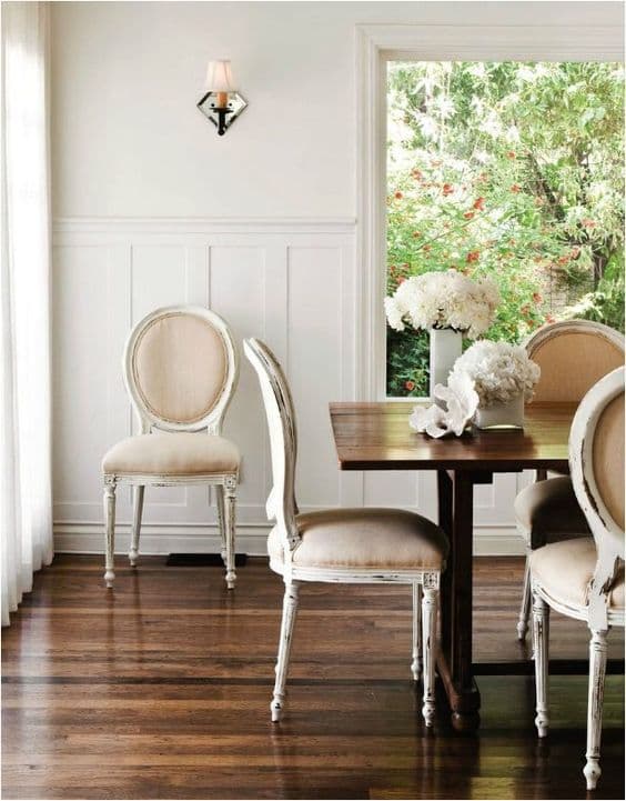 Set of Six Louis XVI Style Cameo Back Dining Chairs - French antique dining chairs 3
