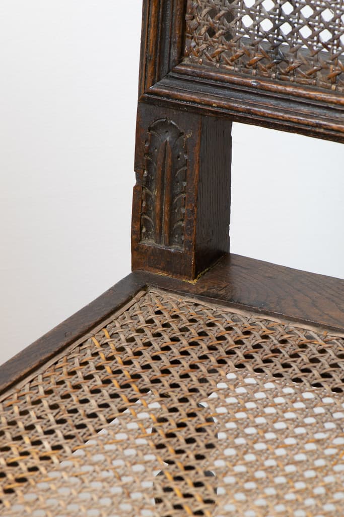 Single French Napoleon III Caned Chairs - French antique chairs 3