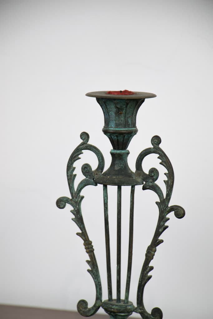 Pair of French Napoleon III Candlesticks - French antique decorative objects 2