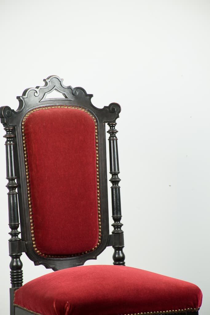 Single Napoleon III Upholstered Chairs - French antique chairs 2