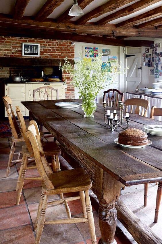 Set of Seven Victorian Rustic English Original Farm Chairs - French antique chairs 2
