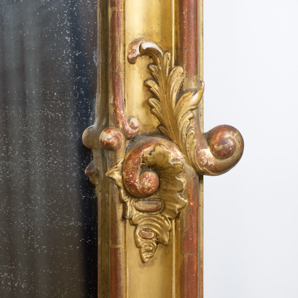 Louis XV Style Rococo Gilt wood Full Height Mirror - French antique mirrors 3