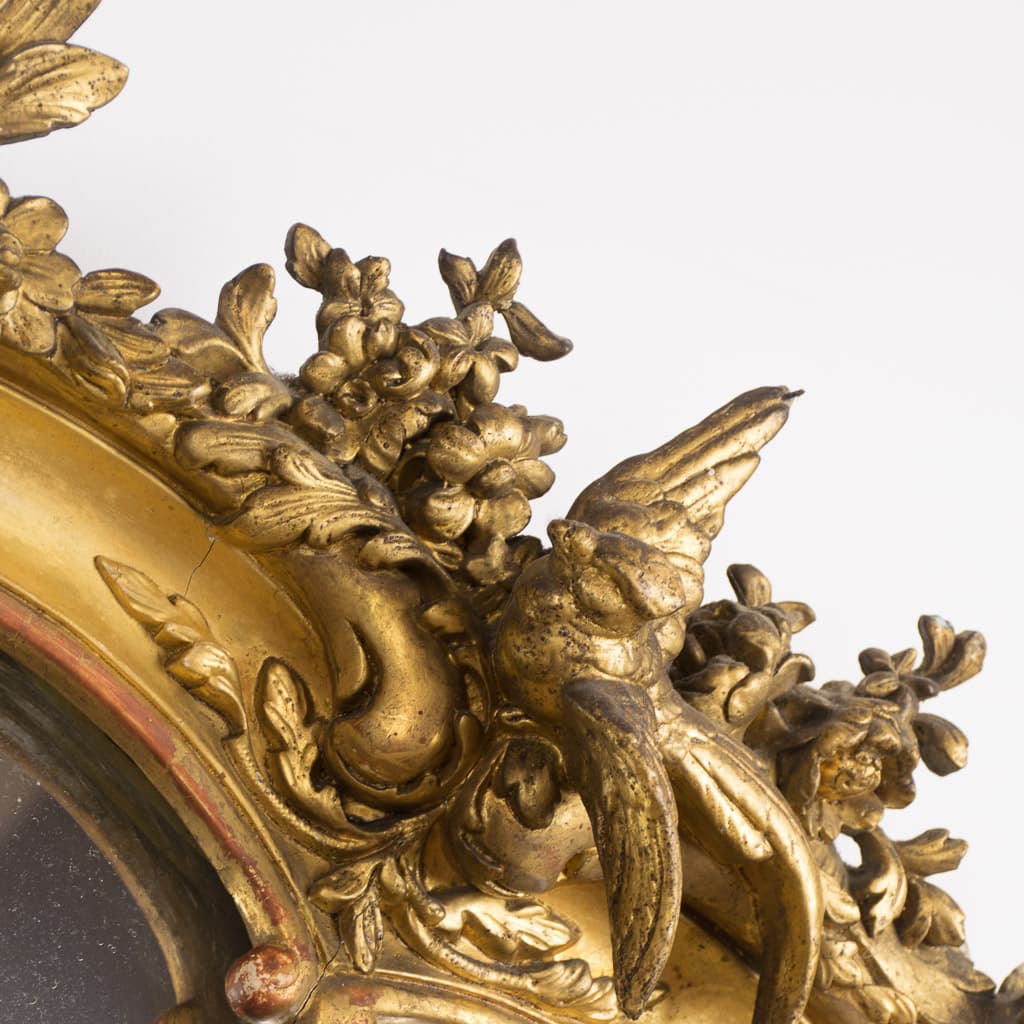 Louis XV Style Rococo Gilt wood Full Height Mirror - French antique mirrors 7