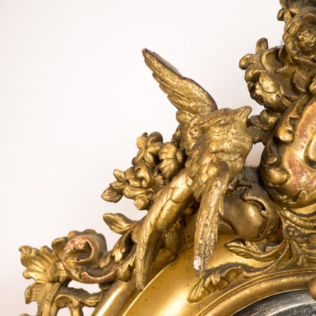 Louis XV Style Rococo Gilt wood Full Height Mirror - French antique mirrors 2