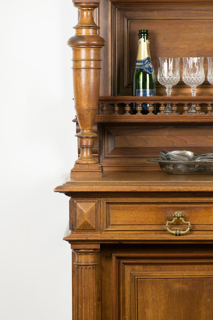 Rare Mid 19th Century Louis XVI Style Cabinet - French antique display cabinet 4