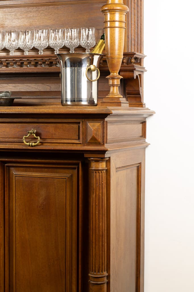 Rare Mid 19th Century Louis XVI Style Cabinet - French antique display cabinet 3