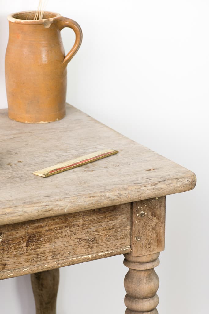 French Oak Wood Country Side Table - French antique side tables 3