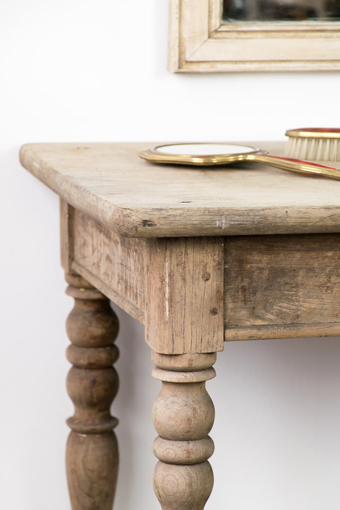 French Oak Wood Country Side Table - French antique side tables 2