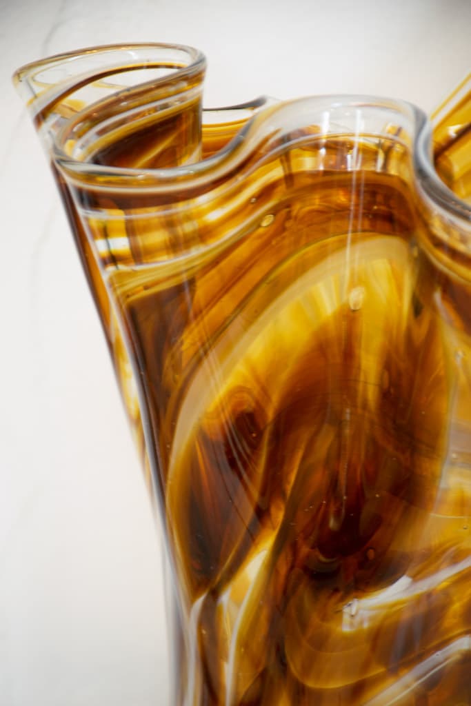 One of a Kind German Hand-Blown Glass Vase - French antique decorative objects 3