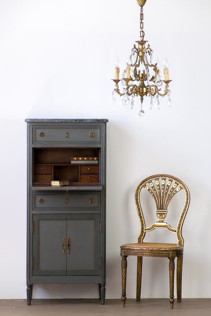 French Louis XVI Style Gilt Wood Chair - French antique chairs 4