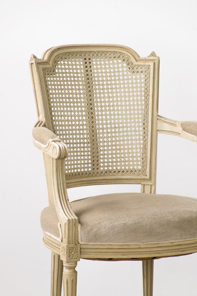 Set of Four French Louis XVI Style Painted Dining Chairs - French antique dining chairs 2