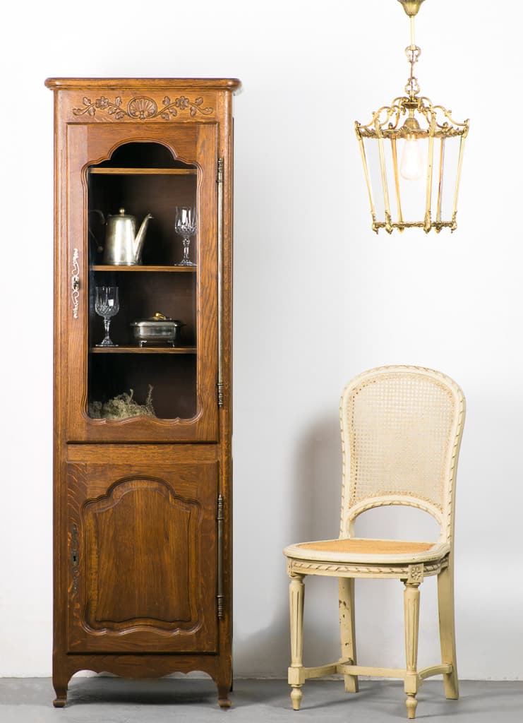 French Louis XV Style Display Cabinet - French antique display cabinet 2