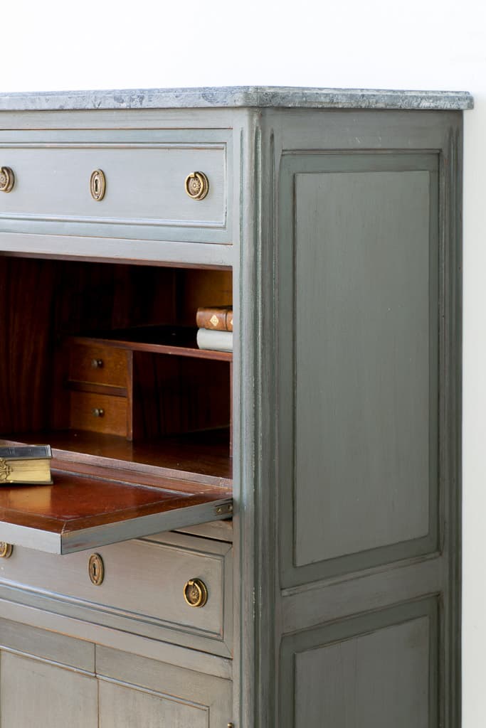 French Louis XVI Style Writing Desk - French antique 邊櫃 5