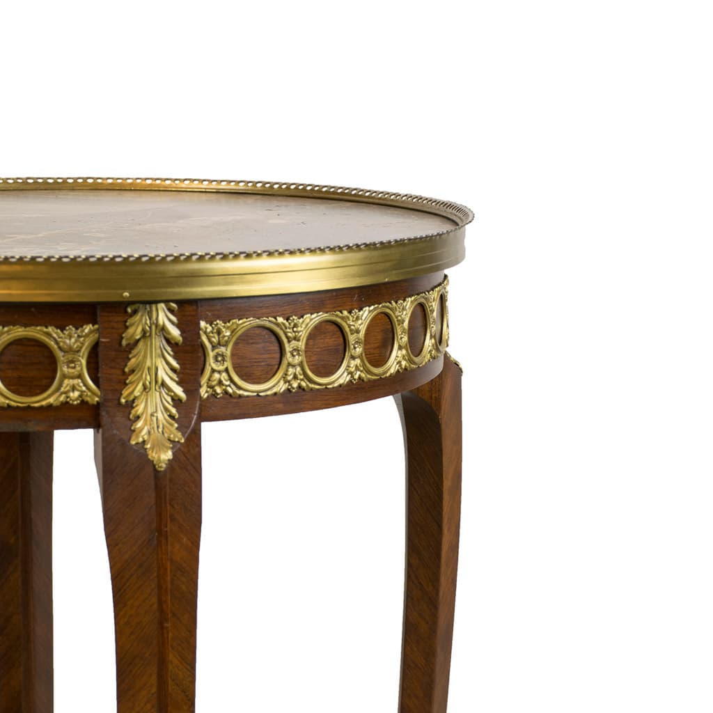 Elegant 19th Century Louis XVI Style Oval Side Table - French antique side tables 4