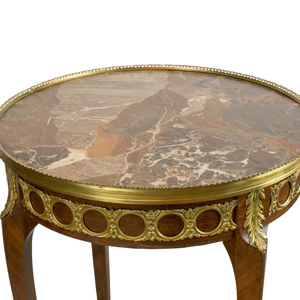 Elegant 19th Century Louis XVI Style Oval Side Table - French antique side tables 3