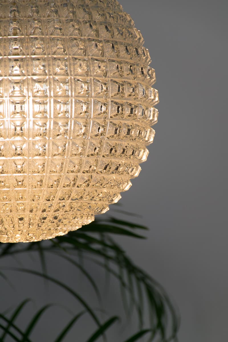 French Vintage Globe Glass Pendant Light - French antique chandeliers & pendants 5