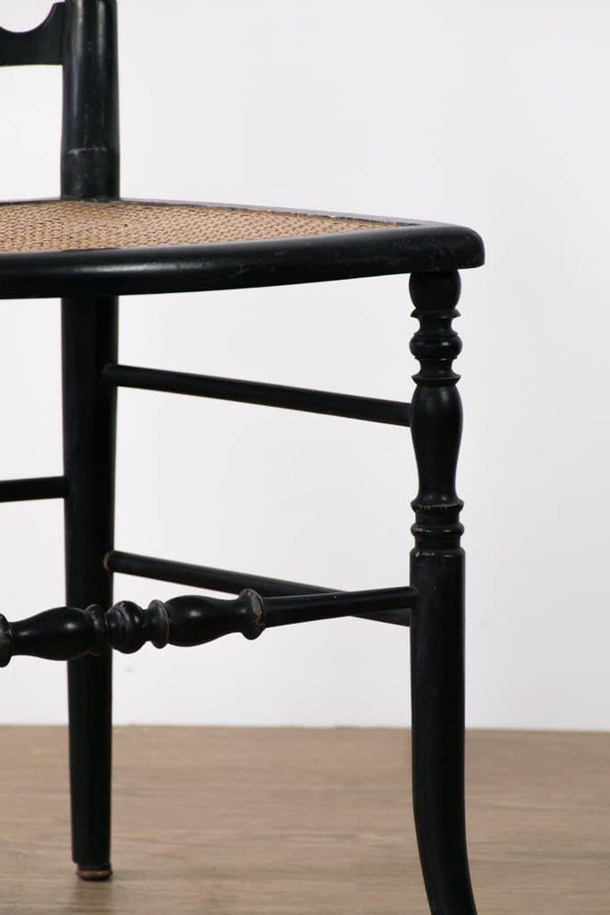 Pair of Late 19th Century Napoleon III Cane Seat Chairs - French antique chairs 3