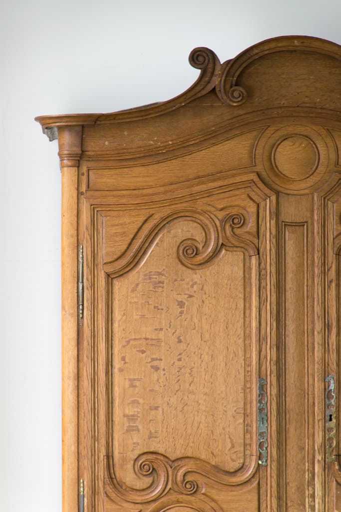 One of a Kind French Provincial Oak Buffet Deux Corps - French antique bookcases & armoires 4