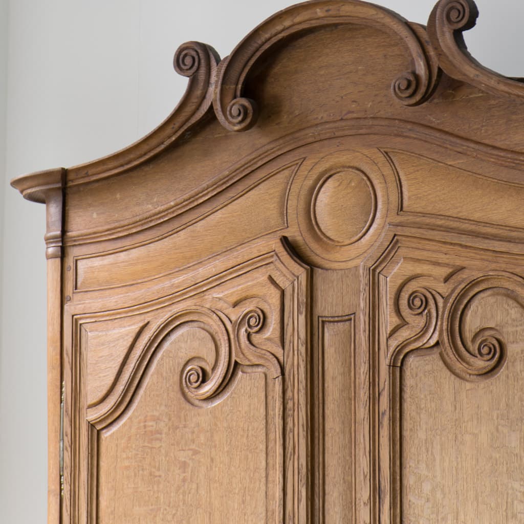 One of a Kind French Provincial Oak Buffet Deux Corps - French antique bookcases & armoires 2