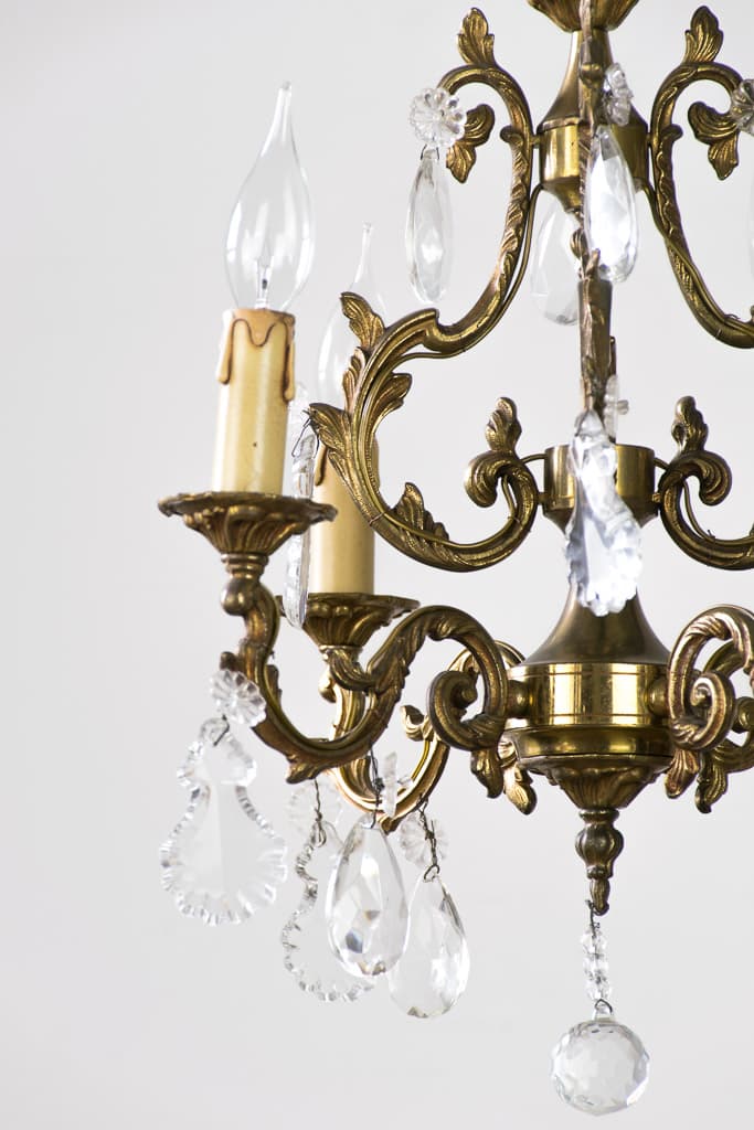 French Louis XVI Style Christal Chandelier - French antique chandeliers & pendants 2