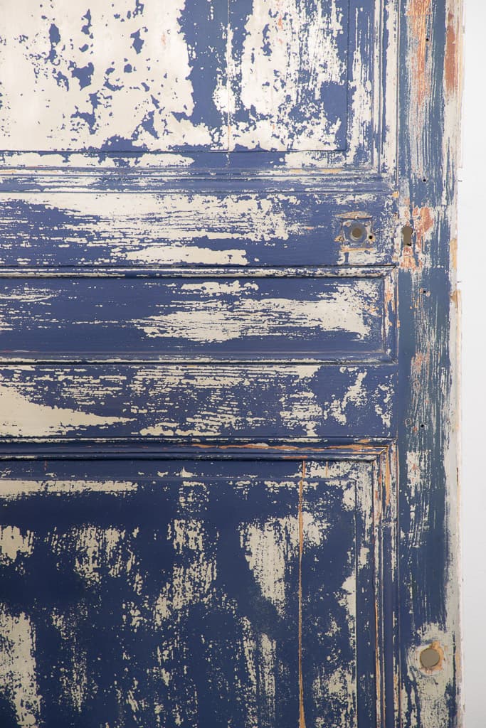 Old French Country Style Painted Door, Original Patina - French antique doors 2