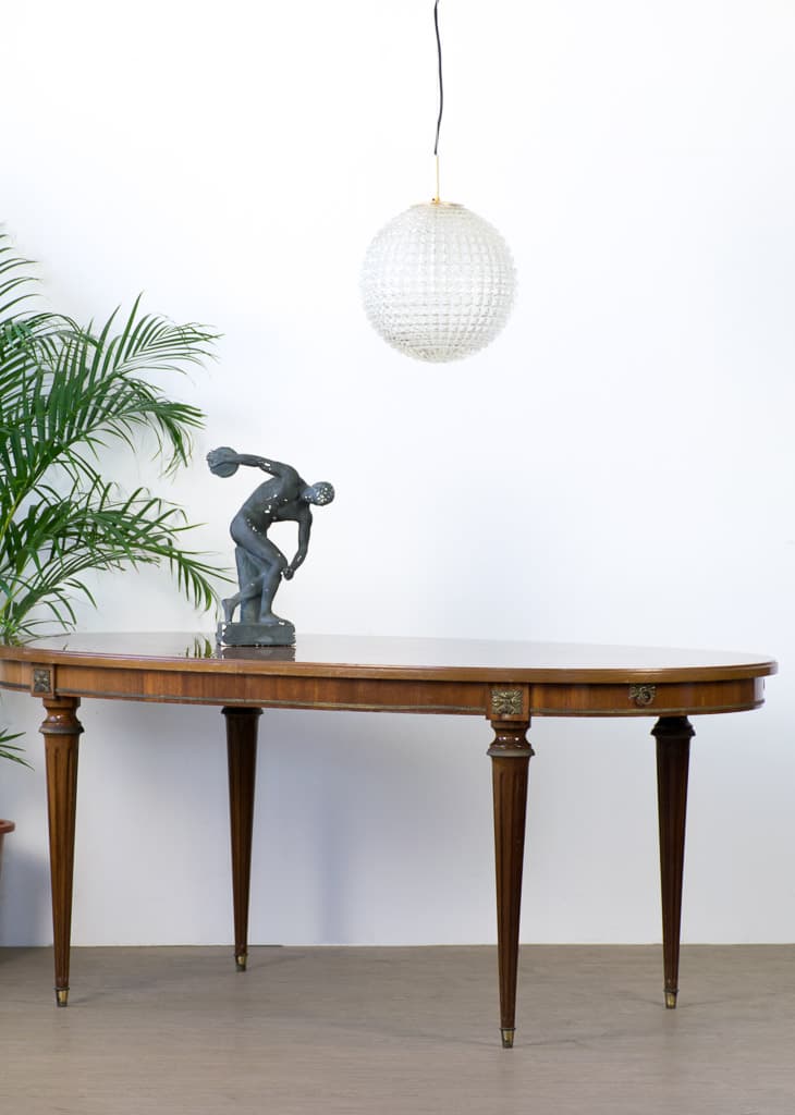 French Louis XVI Style Mahogany Dining Table - French antique dining tables 2