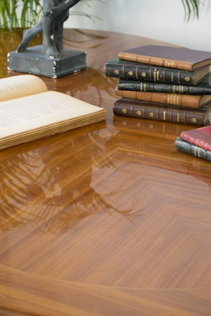 French Louis XVI Style Mahogany Dining Table - French antique dining tables 4