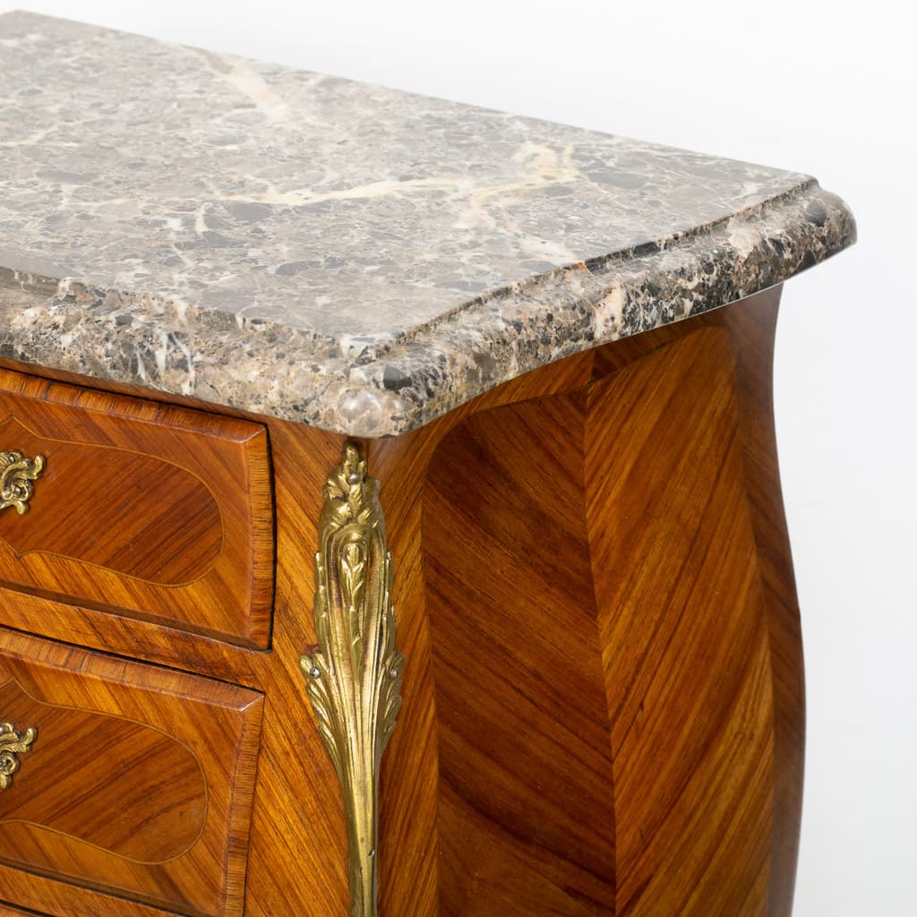 Pair of French Louis XV Style Mahogany Sideboard - French antique side tables 2