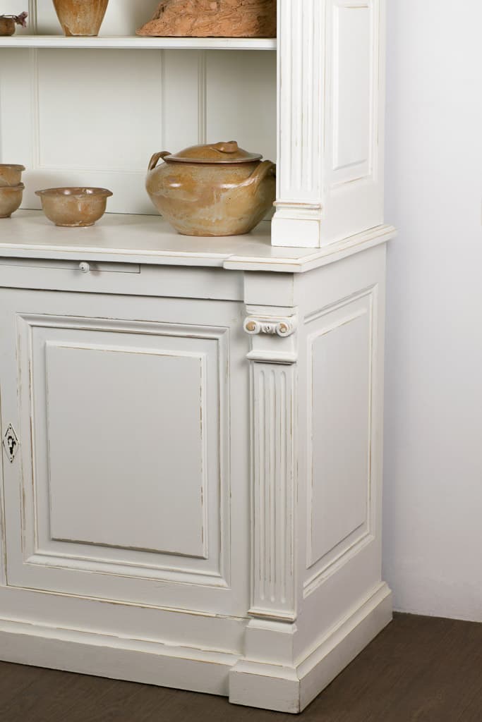 French Louis XVI Style Bookcase - French antique display cabinet 3
