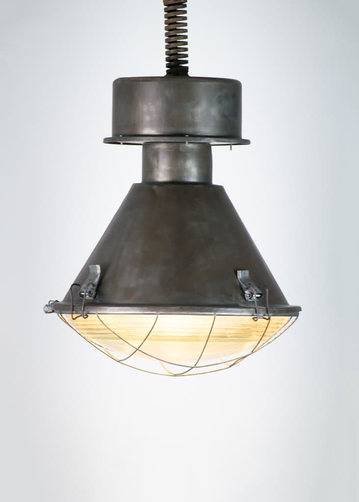 Dark Grey Vintage Metal Industrial Pendant Light - French antique 工業風燈具 2