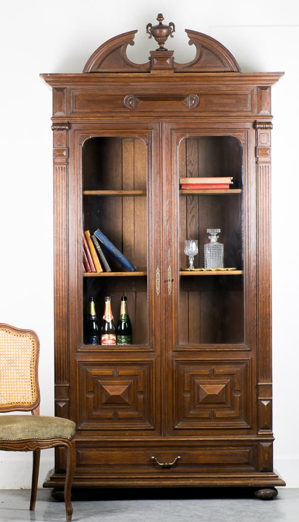 French Napoleon III Style Display Cabinet - French antique display cabinet 4