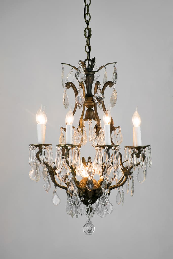 Imposing French Louis XV Style Crystal Chandelier - French antique chandeliers & pendants 2