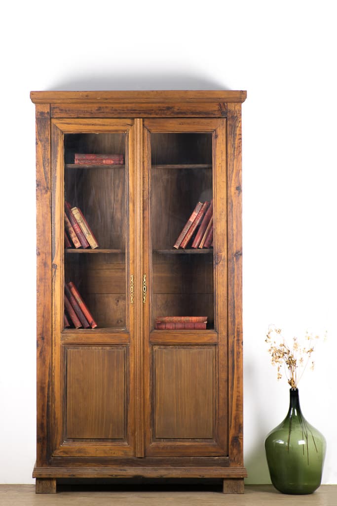 French Napoleon III Bookcase - French antique display cabinet 5