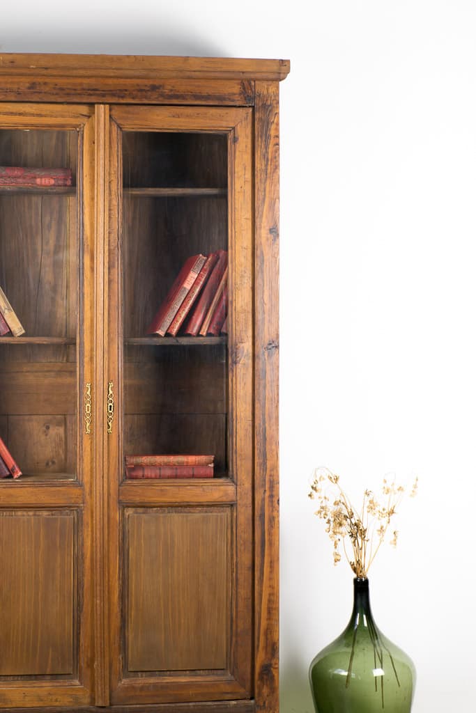French Napoleon III Bookcase - French antique display cabinet 2