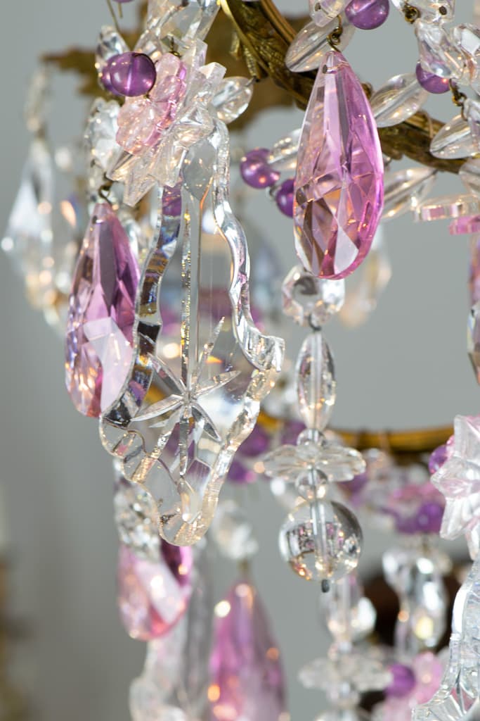 Elegant French Antique Fine Cut Crystal Chandelier - French antique chandeliers & pendants 3