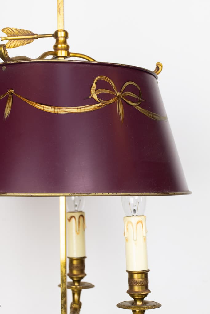 Early 20th Century Brass Bouillote Desk Lamp - French antique table lamps 3