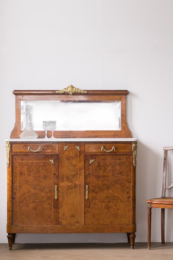 Louis XVI Style Marble-top Chest of Drawers - French antique cabinets 4