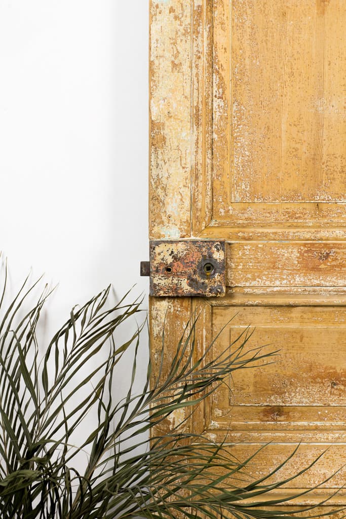 Late 19th Century French Country Pine Door with Antique Glass - French antique doors 2