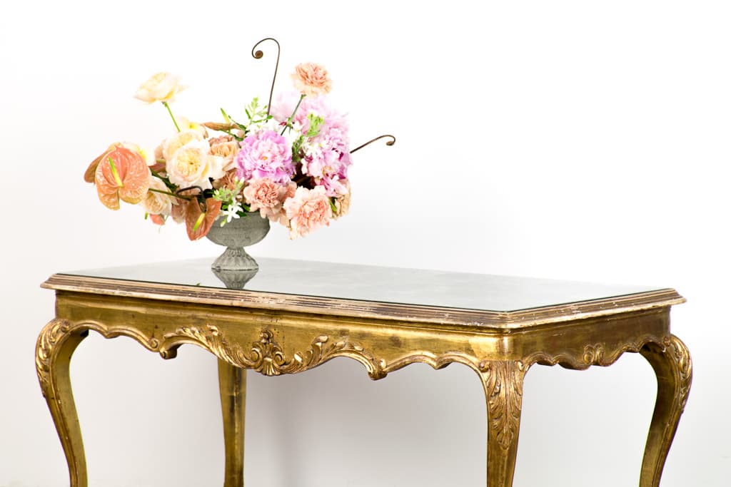 French Louis XV Style Gilt Wood Low Table - French antique coffee tables 2