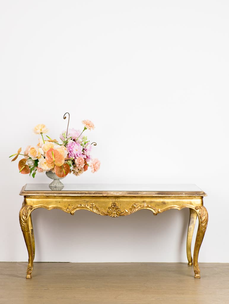 French Louis XV Style Gilt Wood Low Table - French antique coffee tables 6