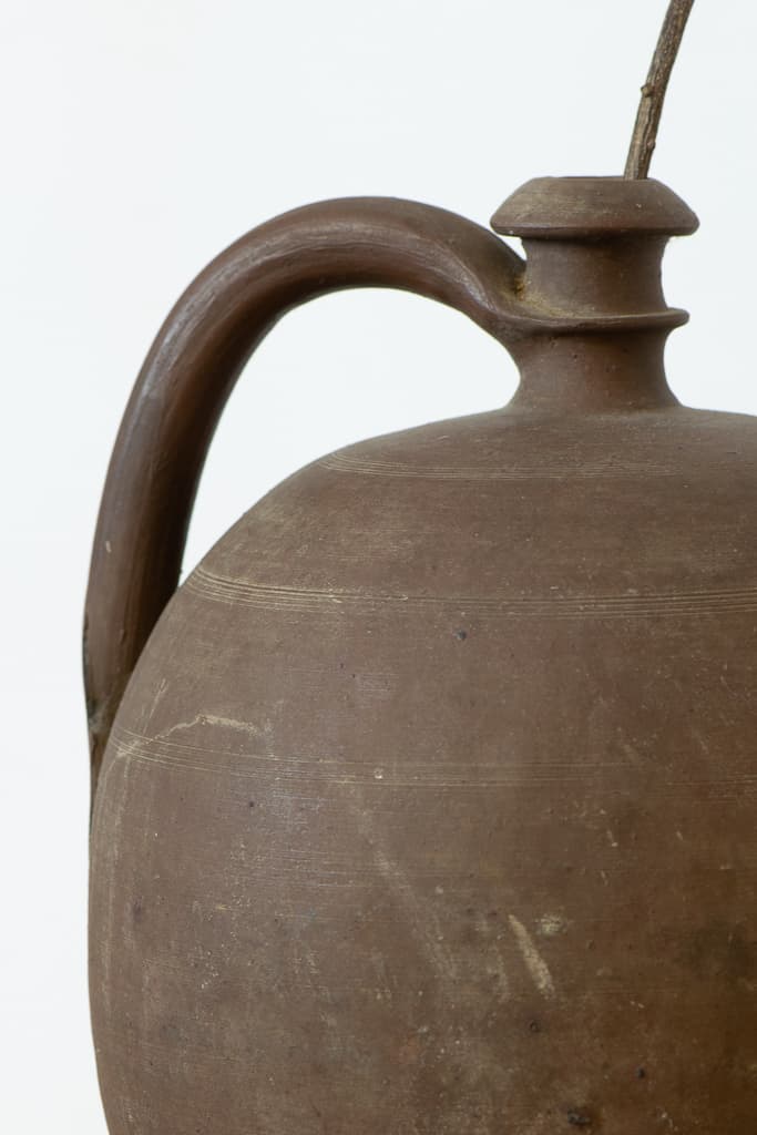 French 19th Century French Earthenware Pot - French antique decorative objects 2