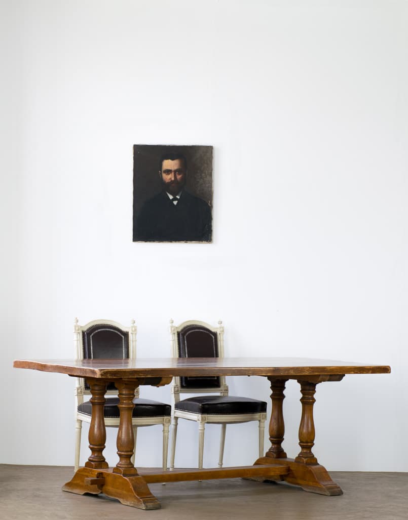 French Oakwood Rustic Style Dining Table - French antique dining tables 3