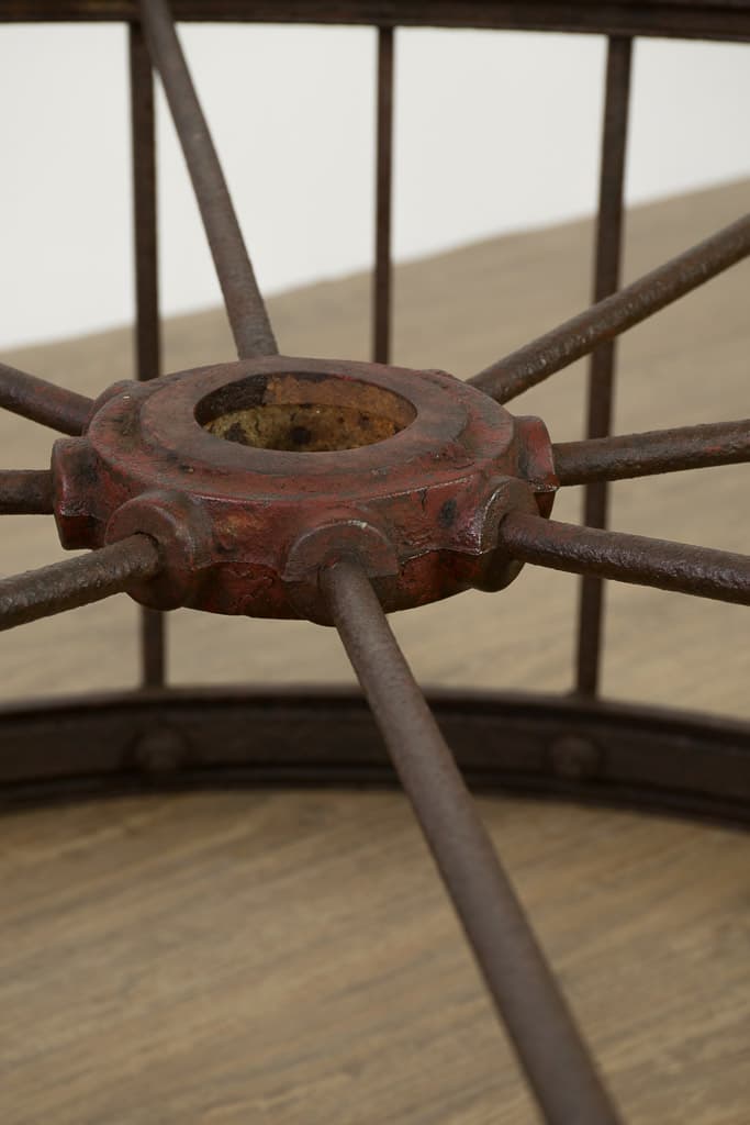 French Machinery Wheel, Low Table - French antique coffee tables 5