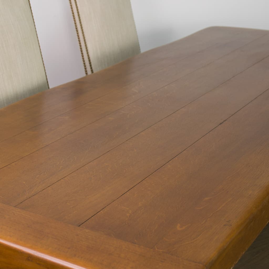 Large French 19th Century Trestle Style Farmhouse table - French antique dining tables 2