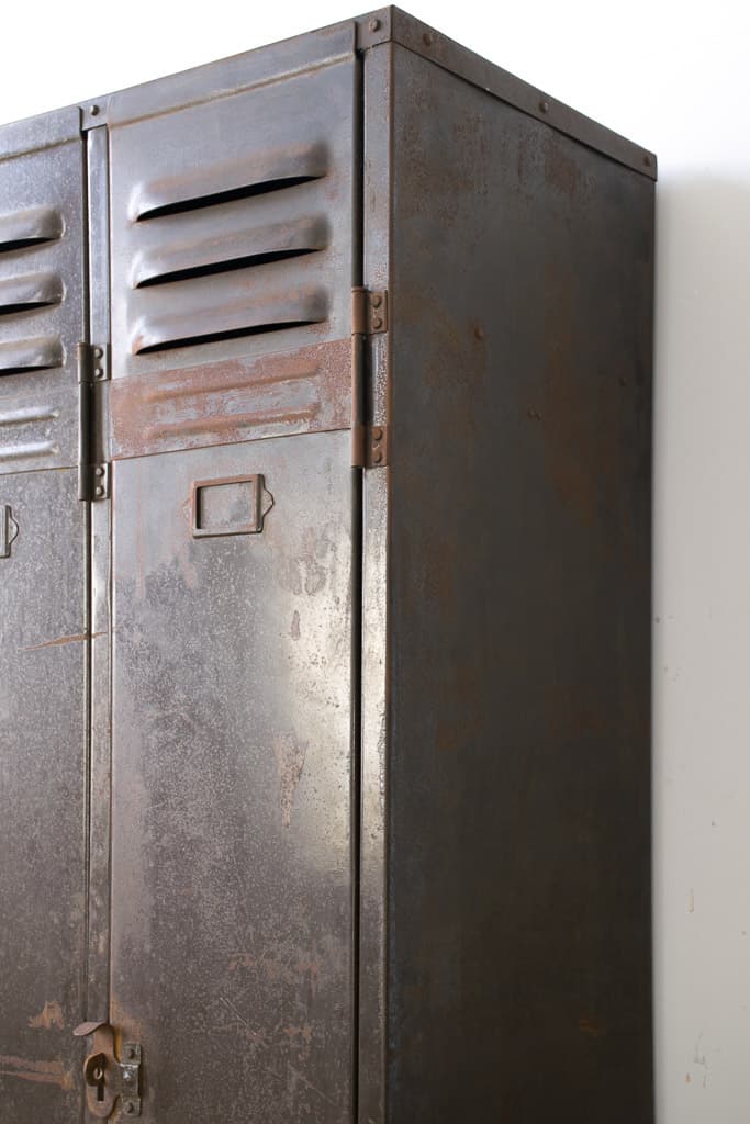 French Industrial Factory Metal Cabinet - French antique industrial cabinets 2