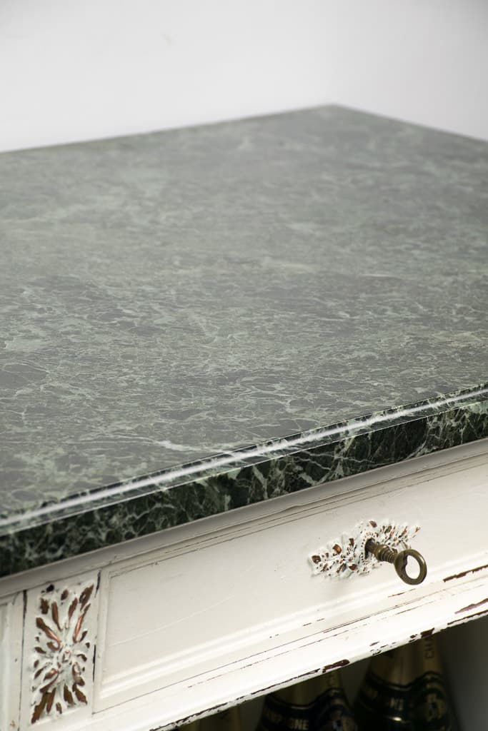 Unique French Louis XVI Style Marble Top Sideboard - French antique cabinets 3