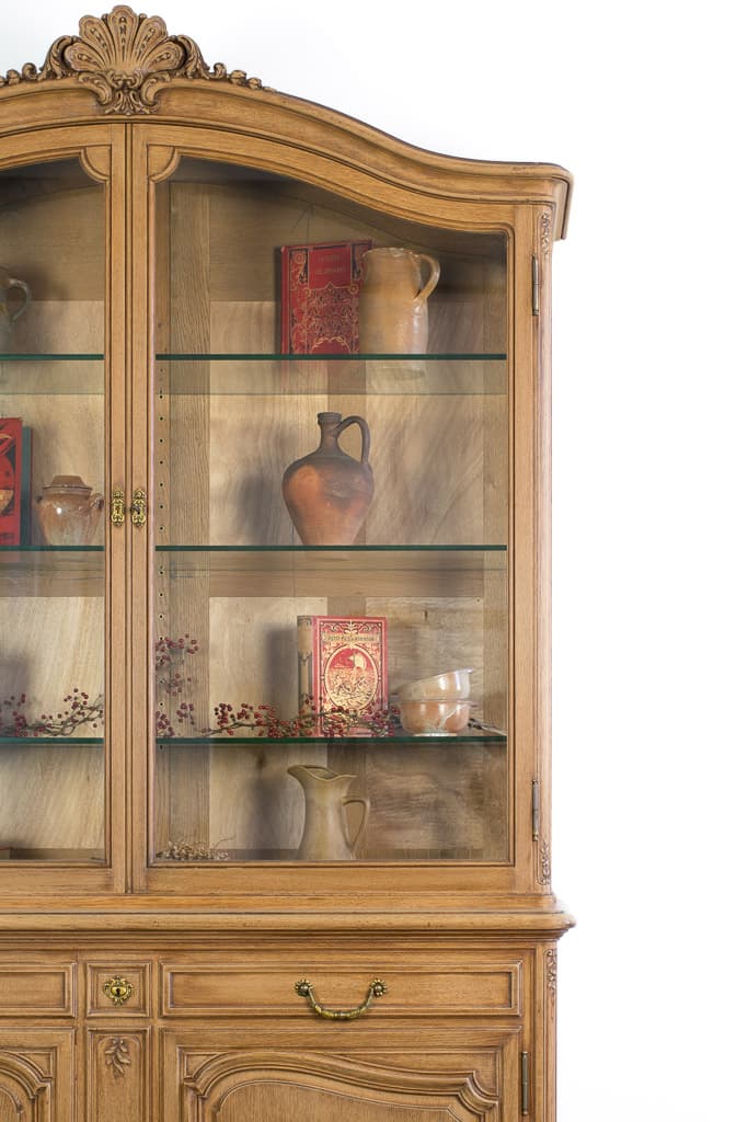 French Louis XV Style Display Cabinet, circa 1920' - French antique display cabinet 3