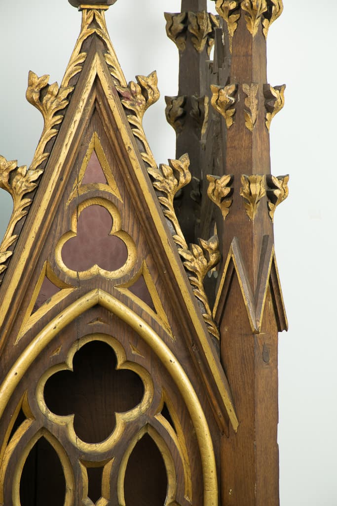 One of a kind French Gothic Church Altar - French antique decorative objects 3