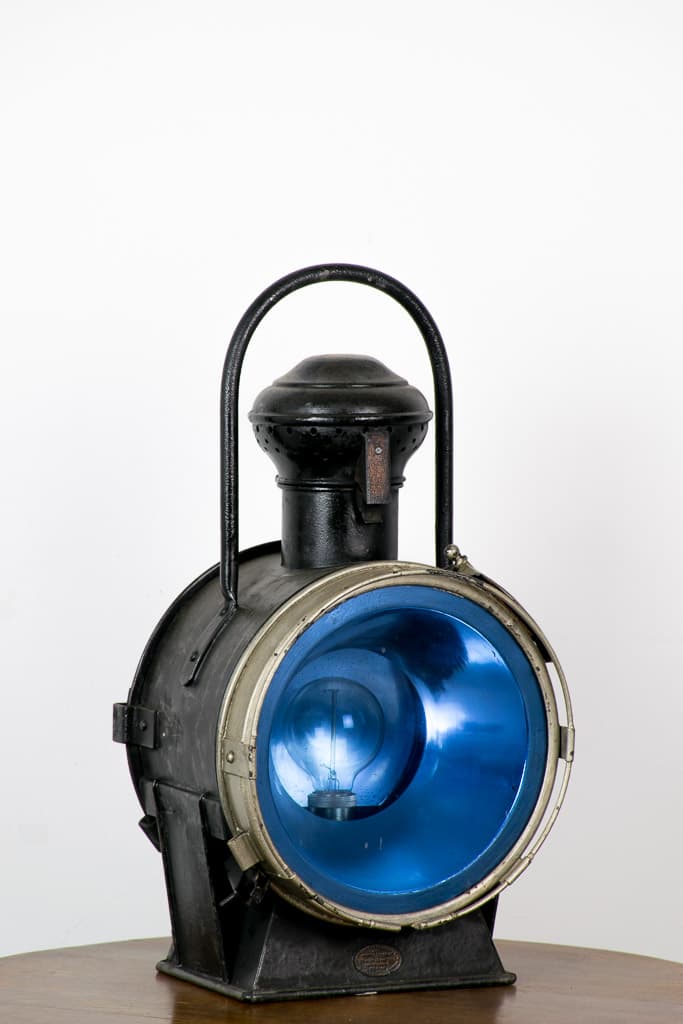 French Steam Locomotive Headlight - French antique floor lamps 3
